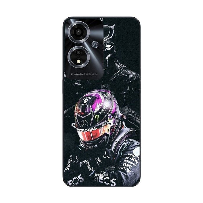 Coque pour Oppo A59 5G Lewis Hamilton Black Panther