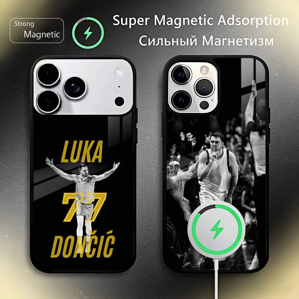 Чехол для телефона L-Luka D-Doncic 77 для iPhone17,16,15,14,13,12,11 Plus,Pro Max, Новый, Магнитный, Беспроводная зарядка