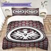 Eintracht Frankfurt Pattern Bedding uilt Set uilt Cover Pillowcase Home Decoration Birthday Gift (1 * duvet cover + 2 * pillowcase  without core)