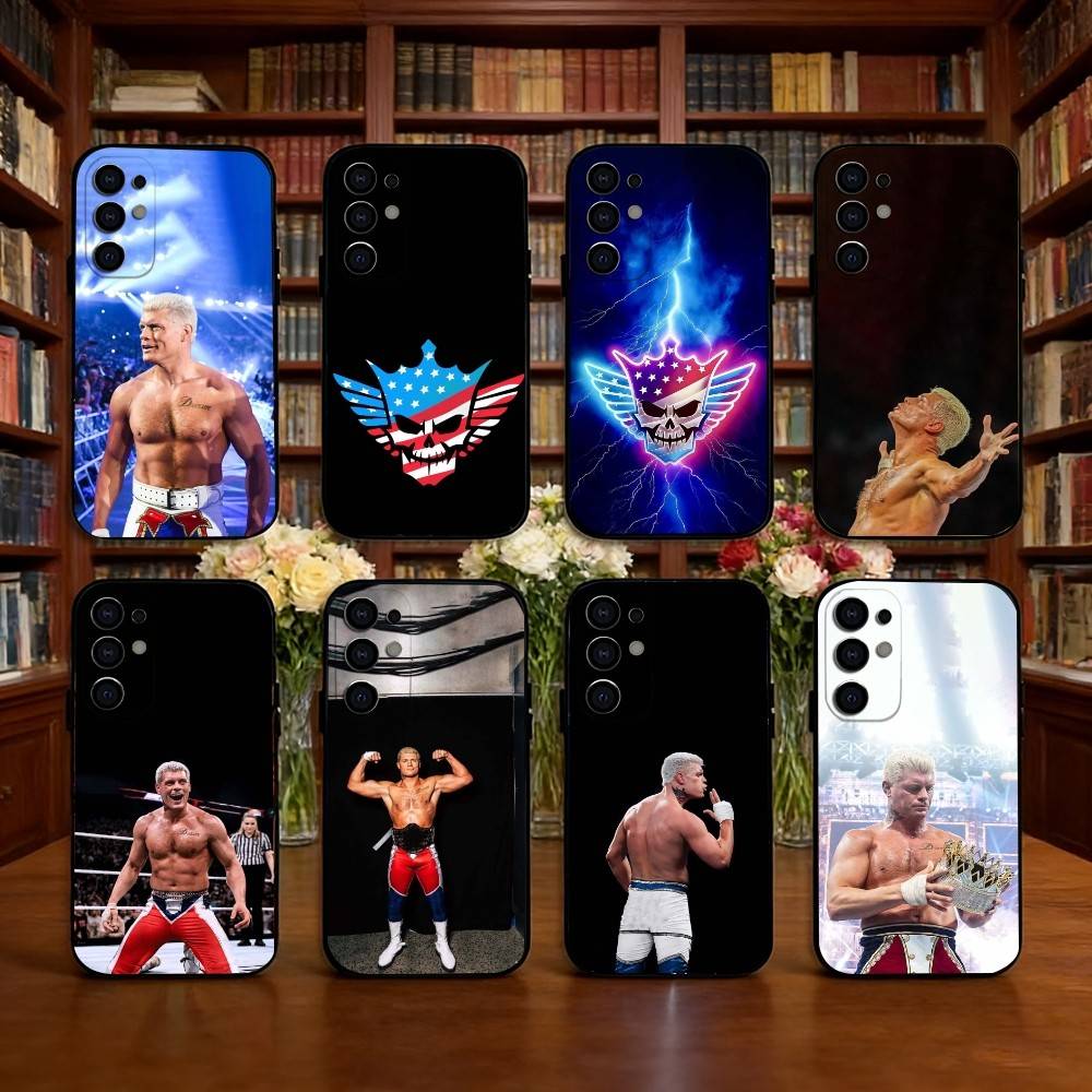Чехол для телефона рестлера C-Cody Rhodes для Samsung S25, S24, S21, S22, S23, S30, Ultra, S20, Plus, Fe, Lite, Note, 10, Черный чехол