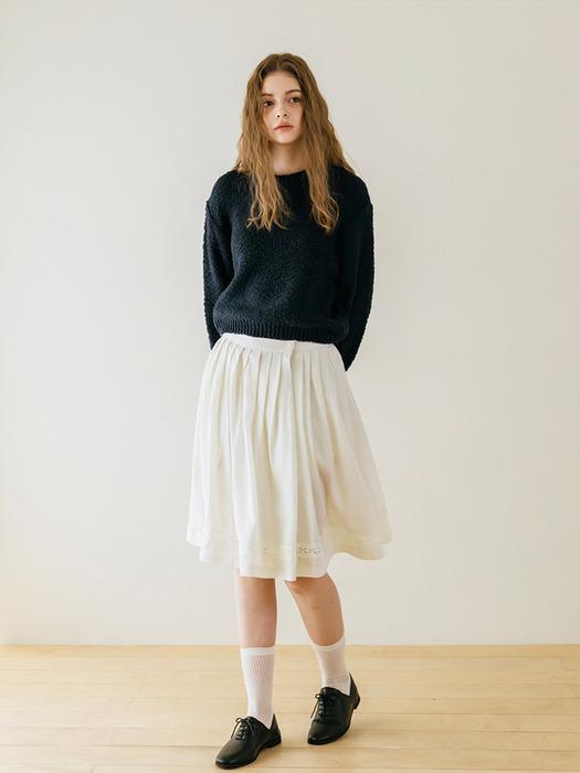 TINKNIT Плиссированная юбка Scant_Ivory