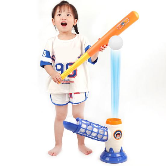 Kids Baseball Pitching Machine Independent Training Simple Operation Auto Release Battery Powered Baseball