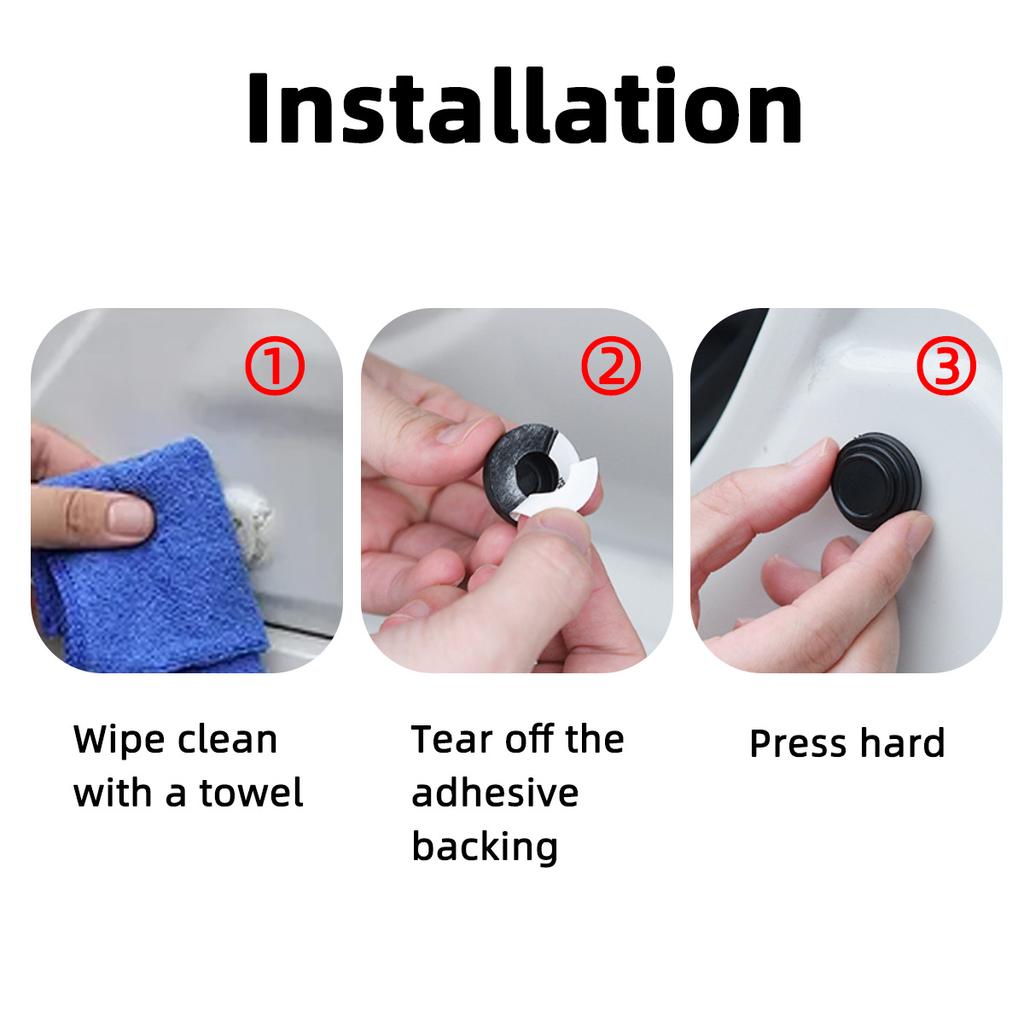 Амортизаторы дверей автомобиля, буферные накладки, противоударные прокладки для поглощения ударов, звукоизоляционные наклейки для автомобилей