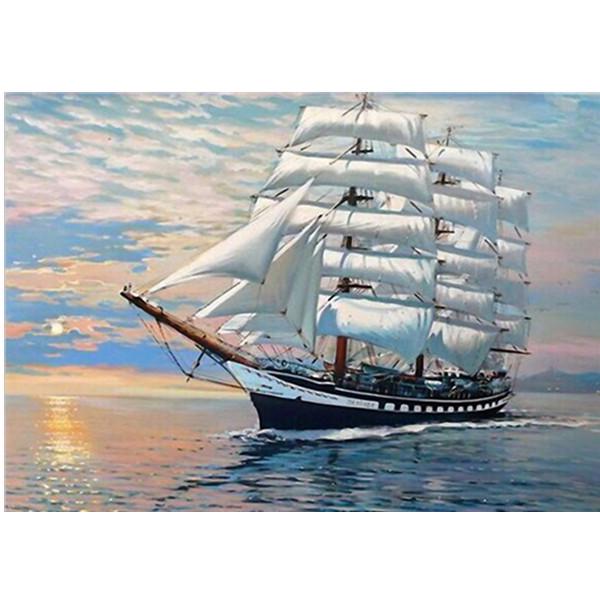 DIY Алмазная вышивка Отражение воды 5D Полный круг Алмазная картина Современное животное Вышивка крестом