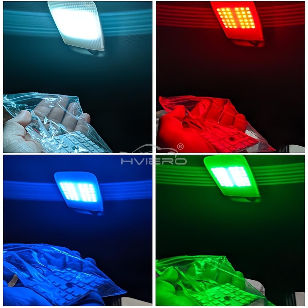 2pcs Car Led T10 5050 12/15/24/36SMD Interior Wedge RGB Panel Reading Lights Dome Auto Festoon BA9S Adapter License Plate Lamp
