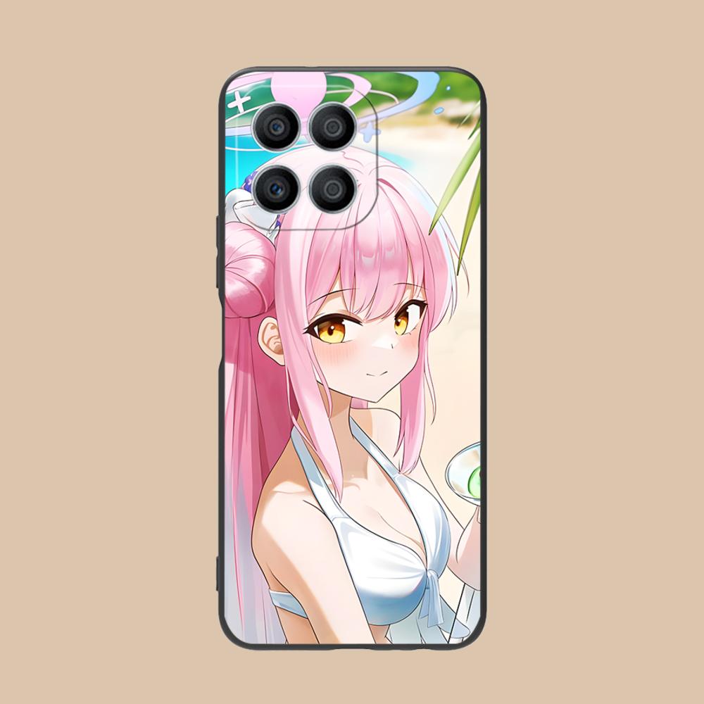 Blue Archive Misono Mika Phone Case for Honor 90 80 70 60 50 30 20 10 9 8 7 Pro S SE Lite 5G Colorful Printing Cover Cellphones