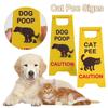 ABS Dog Poop Sign Mini Floor Dirty Warning Sign New Cat Decorative Ornaments Home Decor