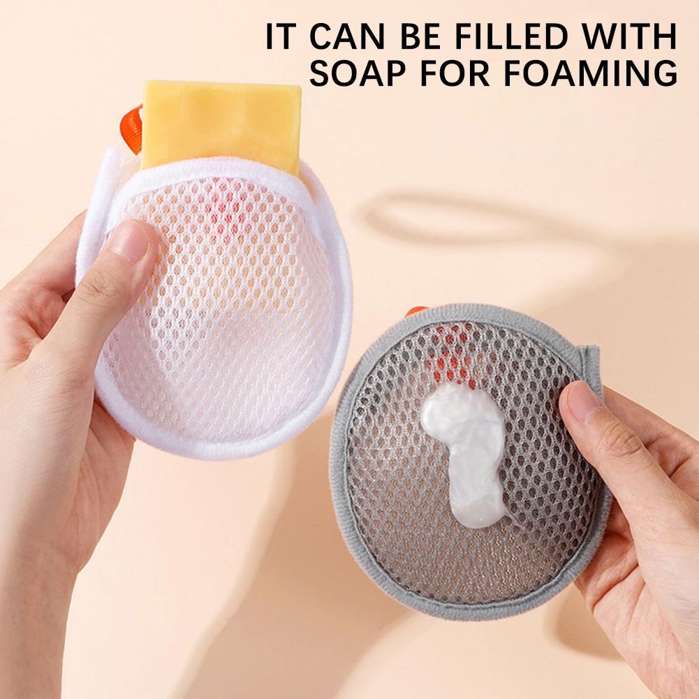 Foaming Net Soaps Holder Exfoliating Soaps Pouch Saver With Drawstring Gently Exfoliates Smoother Skin Hanging Hygiene Skin Care