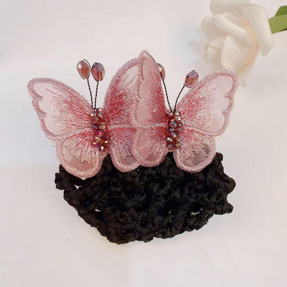 Отель Авиакомпания Стюардесса Конский хвост Зажим Корейский Пучок Снуд Женщины Пружинные Зажимы Заколки Чехол Сетка