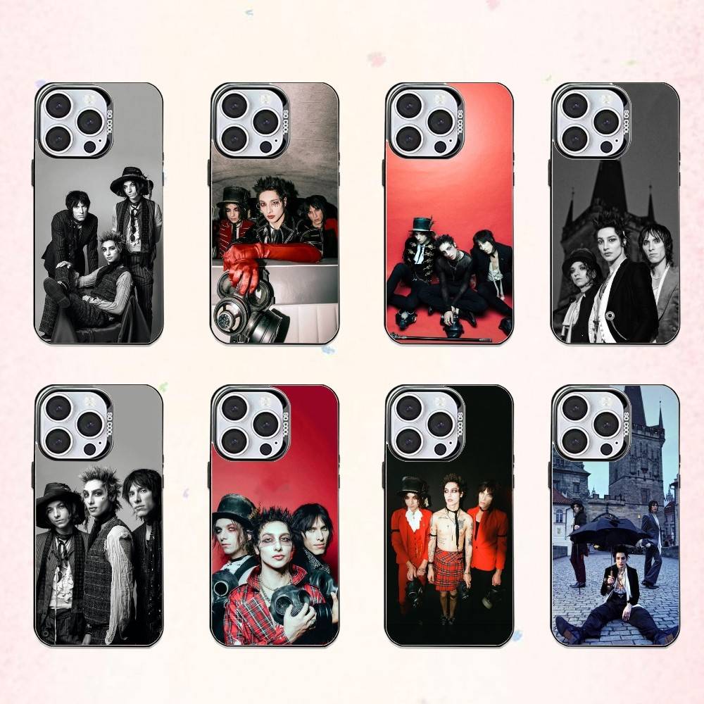 Rock Band Palaye R-Royale Phone Case For iPhone17,16,15,14,13,12,11 Plus,Pro Max Colored Silver Plated Inside Cover