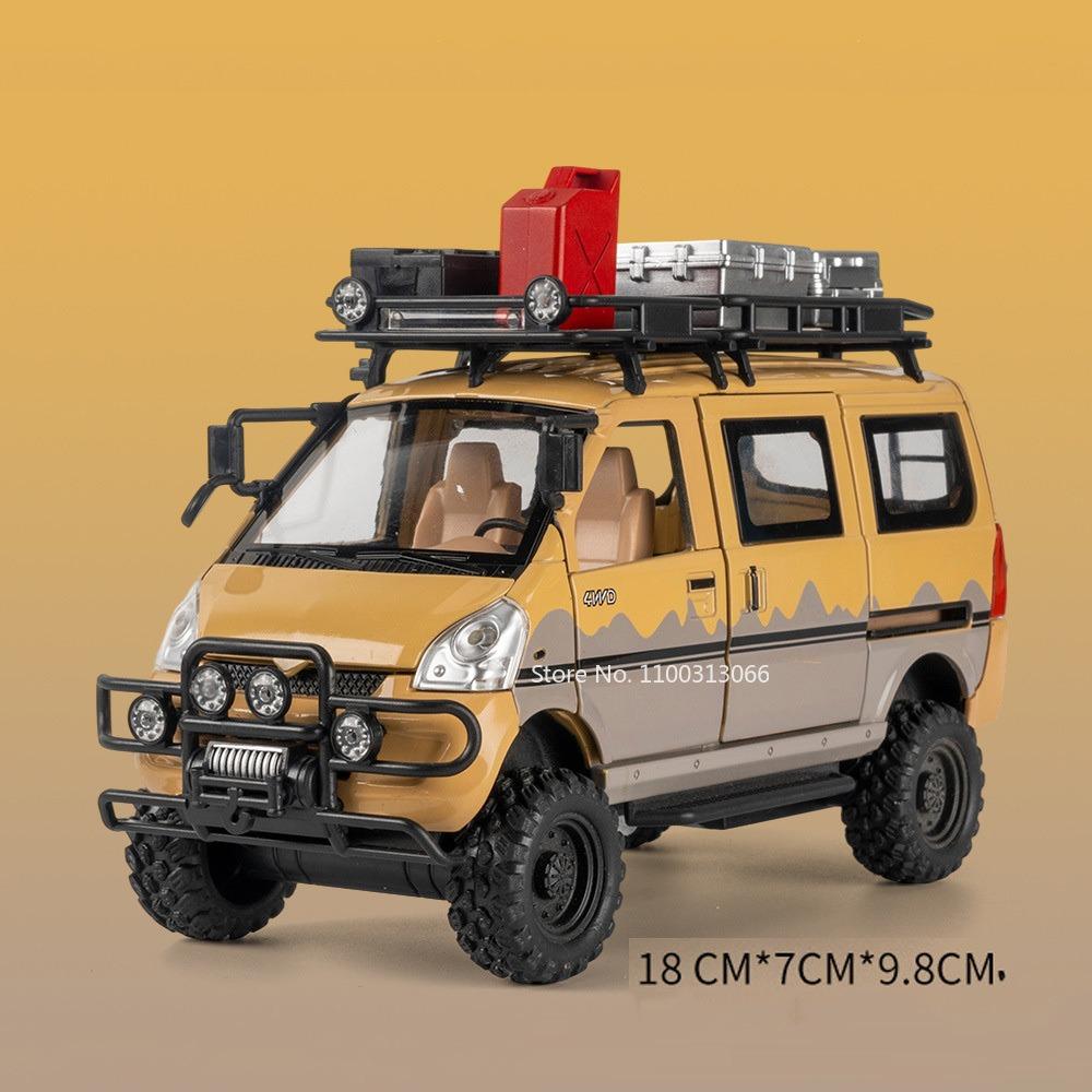 1:24 WULING RongGuang Toys Cars Models Alloy Diecast Doors Opened Miniature Van Wheels Turned Vehicles Boys Educational Toys