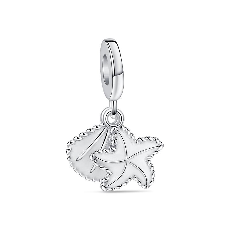 925 Silver Charms Bead Elephant Dolphin Shell Charm Bead Pendant Fits Bracelet Womens Jewelry Gifts