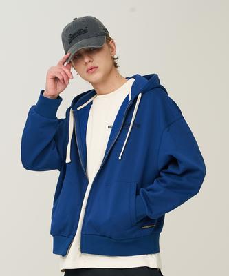 Худи Superdry Core с двусторонней молнией, темно-синее