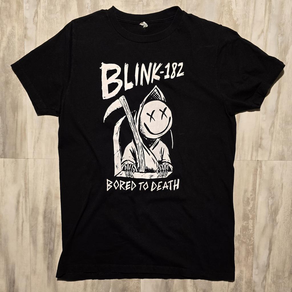 Blink-182 Bored to Death Y2K Graphic Grunge Punk Rock Band Tee