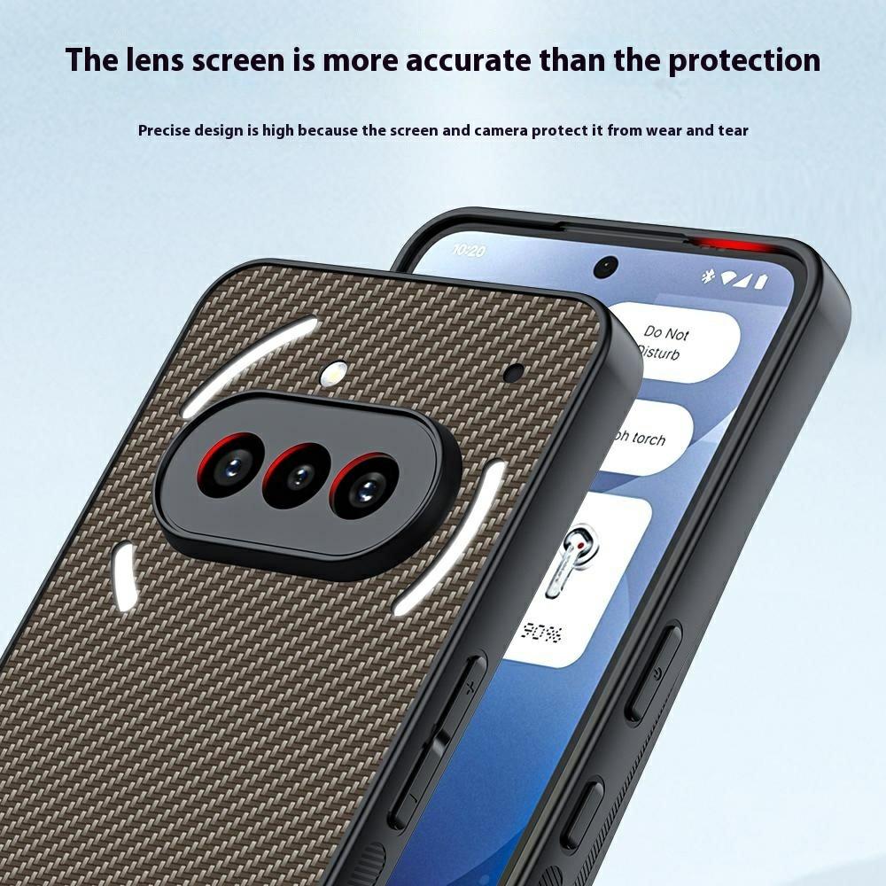 Ни за что Телефон (3a) Чехол Кожа+Твердый ПК Чехол для телефона Текстура углеродного волокна