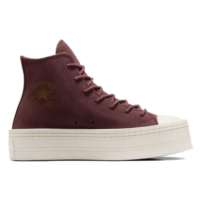 Converse Кеды Chuck Taylor All Star Modern Lift на платформе, высокие, коричневые с белым, женские A06783C