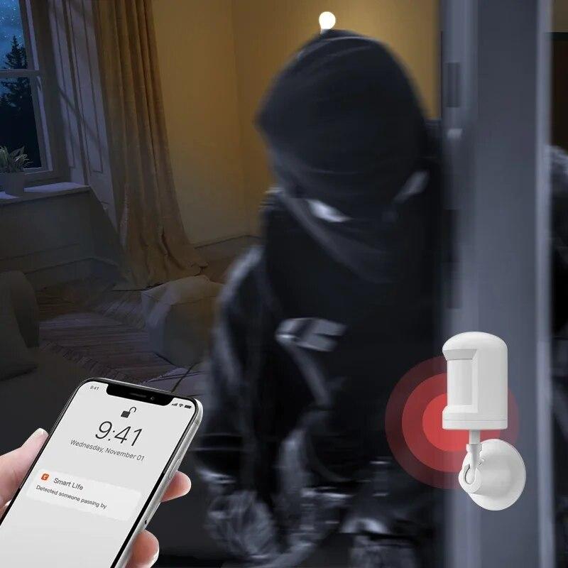 Tuya Smart ZigBee 3.0 PIR-датчик инфракрасного излучения Беспроводной выключатель освещения PIR-датчик движения человеческого тела Alexa Google Voice