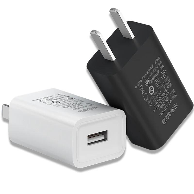 Универсальный USB-адаптер питания 5V1A для настенной розетки, быстрая зарядка для Samsung iPhone 16 15 Pro Max XR XS X Plus iPad, дорожный адаптер, штепсель США