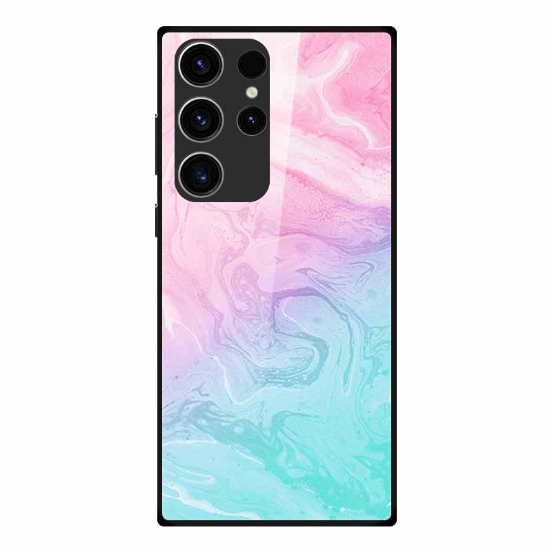 Чехол для телефона Samsung S23 Ultra Задняя крышка Чехол Закаленное стекло Мягкий Funda Для Samsung Galaxy S23 Plus Чехол S 23 + Ultra Coque