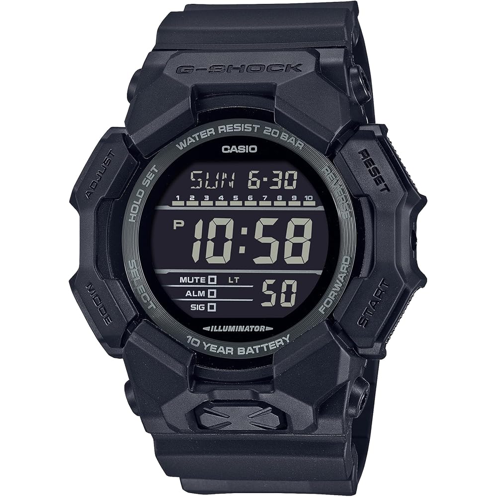 Casio G-Shock GD-010-1A1JF Men's Watch Black Biomass Plastic Case Water Resistant