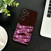 Warning Line Art Phone Case For Samsung S26,S25,S24,S23,S22,S21,S20,Plus,Fe,Lite,Others Black Cover