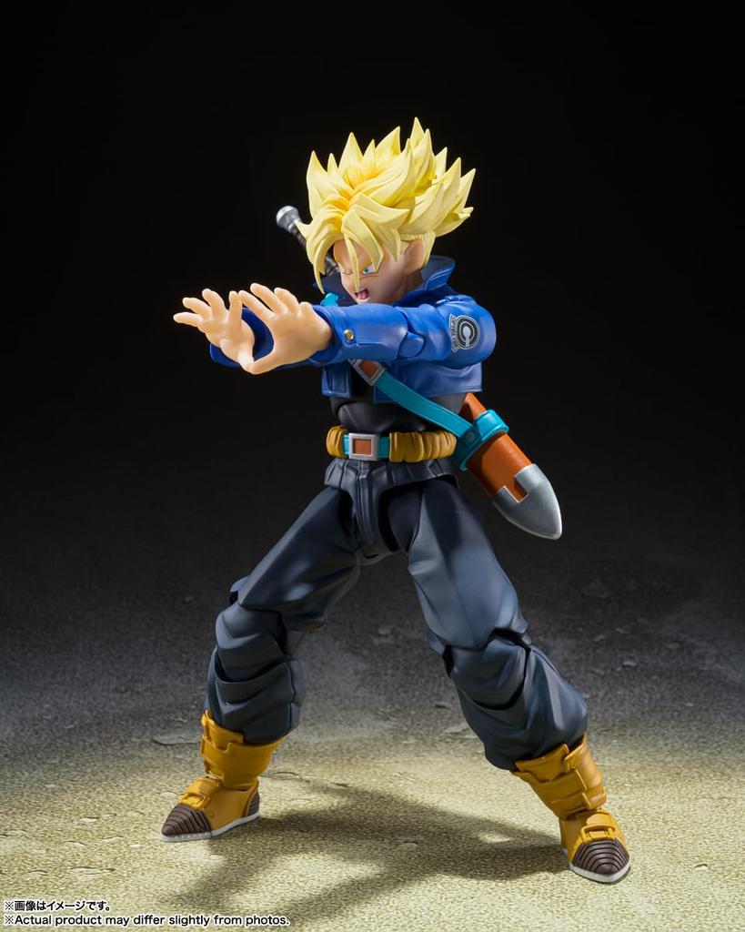 TAMASHII NATIONS Dragon Ball Z Супер Сайян Транкс, 140 мм, ПВХ АБС, Раскрашенная экшн-фигурка S.H.Figuarts - Мальчик Будущего- (Переиздание) приблизительно. &