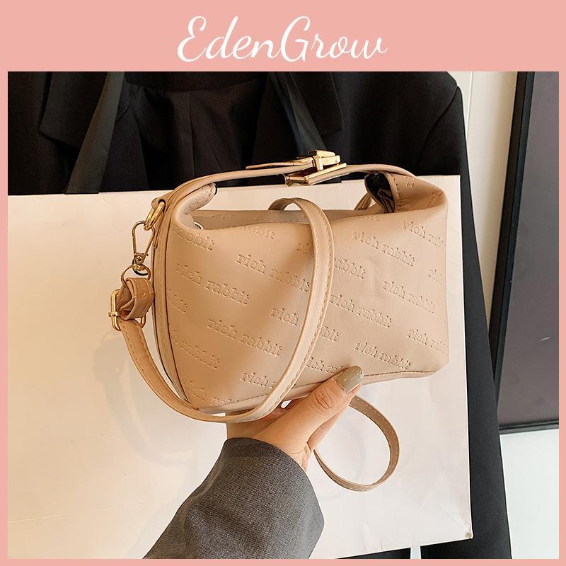 Pillow Shape Solid Color Singleshoulder Crossbody Bag Handbag Women Fashion