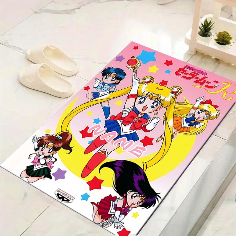 Custom 1Pc Sailor Moon Power Rug Office Carpet Indoor Outdoor Entrance Doormat Nonslip Soft And Comfortable Living Room D2915248