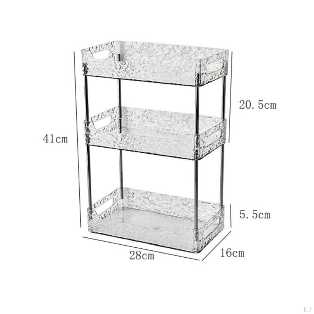 Поднос для хранения в ванной комнате для столешницы - стильная полка для туалетных принадлежностей и косметики