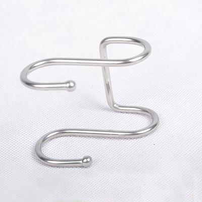 Hanger Wall Double S Shape Stainless Steel Door Accessories Rack Storage Hook Hanger Organizer