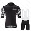 VeloThos Summer Cycling Jersey Set Short Sleeve and Bib Shorts Sport Camping Pro Race Bicycle Clothing MTB Ropa Maillot for Men