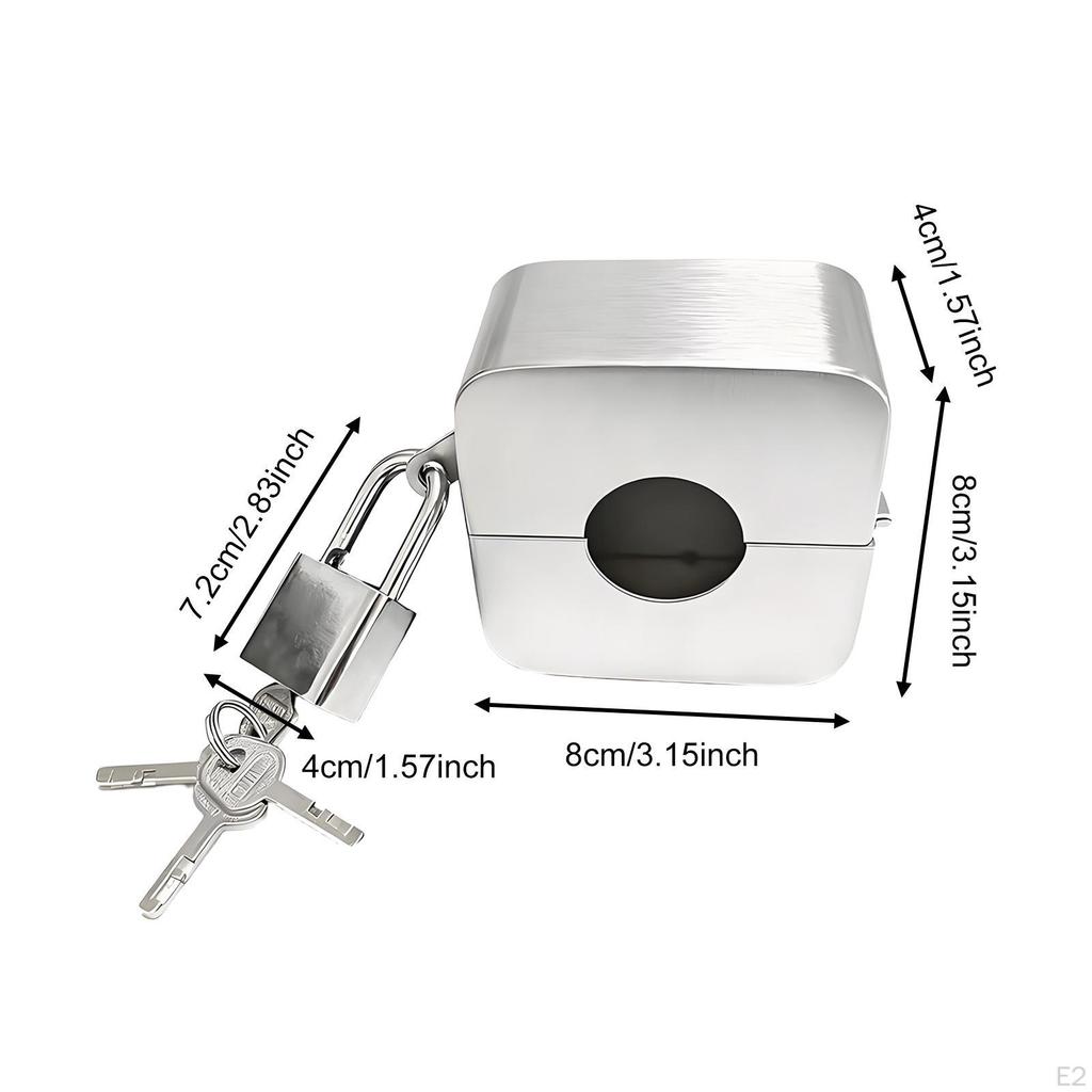 Outdoor Faucet Lock with Padlock Prevent Water Wastage Portable Spigot Hose for Parks Oil