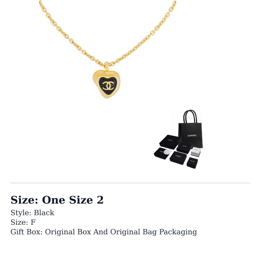 CHANEL Necklaces Unisex Black ABF966B21091U1959