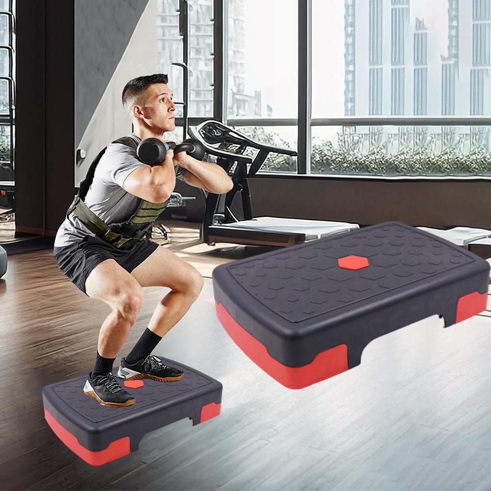 Регулируемый аэробный степпер - Нескользящая фитнес-педаль для домашних и тренажерных залов для степ-тренировок