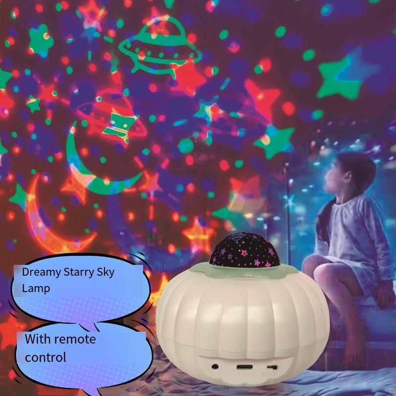 1 шт. тыквенная лампа Aurora Water Pattern Projection Ambient Light Оптовая продажа креативный милый светодиодный ночник для спальни с зарядкой от USB