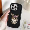 Чехол-футляр 'Злой кот с бантом' для iPhone 15 Plus 12 16 Pro Max 8 11 XR 14 13 17 Air Soft Чехол для телефона