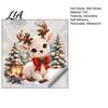 Seasonal Home Wall Ornaments Christmas Deer Sticker, PVC Waterproof Animal Decal, Peel and Stick Removable Tree Stickers Art Decor for Holiday Living