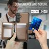 Для Samsung Galaxy S26+ Магнитный чехол JEEHOOD J09 Слот для карт с RFID-блокировкой Кожаная задняя крышка телефона