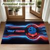 Crystal Velvet Square Rug Custom NameBolton Wanderers FC Pattern Non Slip Home Floor Decor Rug