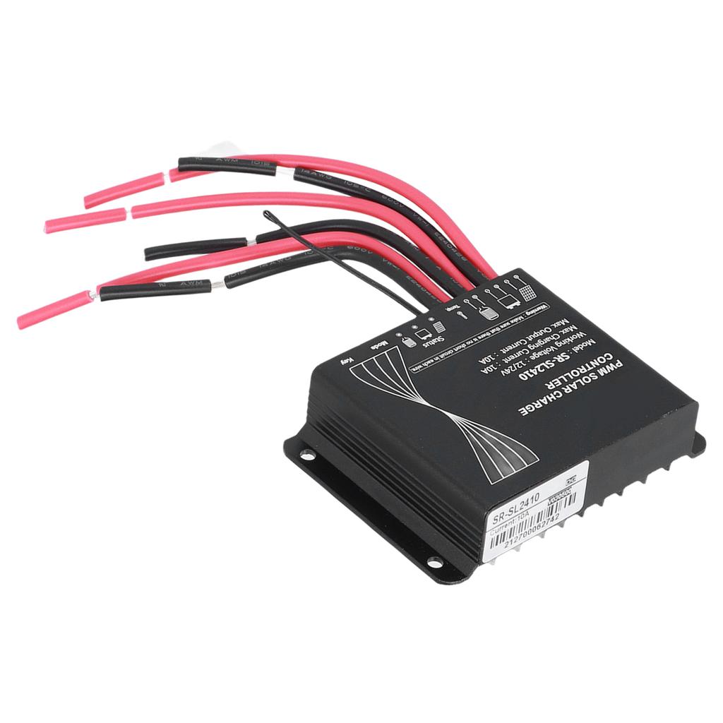 ШИМ Контроллер заряда солнечной батареи 10А Регулятор солнечной панели Водонепроницаемый Контроллер энергии для аксессуаров для автодома