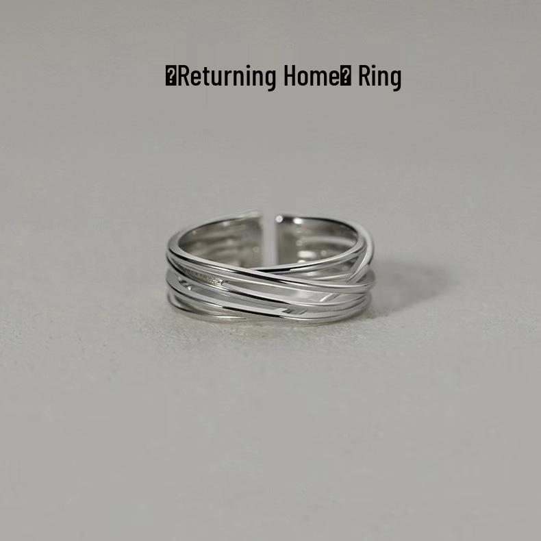 Men's Adjustable Retro Hip-Hop Index Finger Ring - Open, All-Match Single Trend Ring