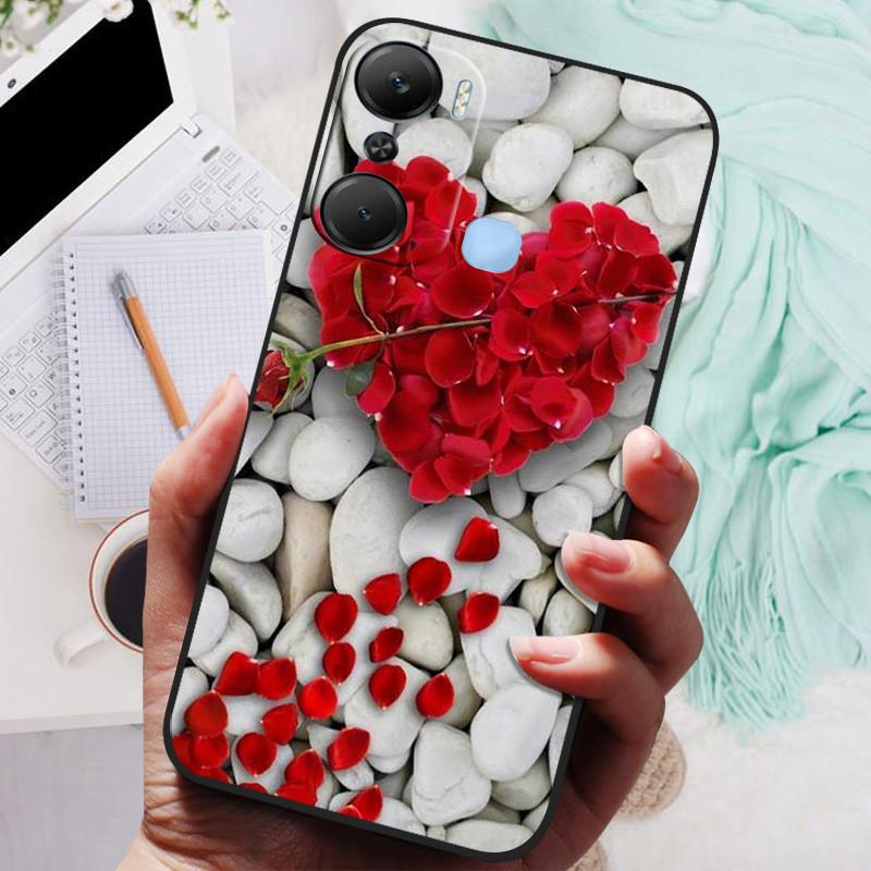 Для чехла Infinix Hot 12 Pro Черная крышка Лев Волк Силиконовые Мягкие Задние Чехлы Для Infinix Hot 12i Hot12 Pro / Hot 20 5G Чехол-накладка