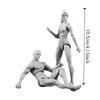 Joints Movable Male Femalew Body Dolls Action Figure 1/18 Scale Model Doll  Computer Ornament