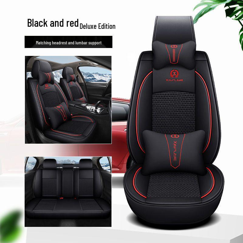 Комплект чехлов на сиденья автомобиля Nissan: Подходит для Sylphy, Kicks, Bluebird, Teana, Qashqai, X-Trail, Tiida – Всесезонные коврики.