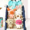 Плюшевая игрушка для снятия стресса у питомцев, разноцветная, в форме мультяшных фруктов и животных, устойчивая к укусам, издающая звуки, игрушки для чистки зубов питомцев