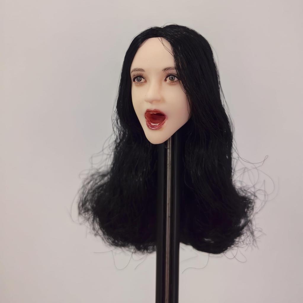 Игрушки Хобби масштабная фигурка, совместимая с TBLeague и другими, жемчужно-белая, с прямым открытым ртом, длинная, красивая женская голова европейской и азиатской внешности и
