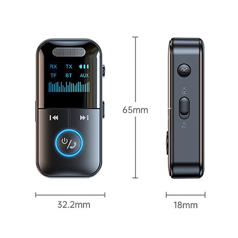 5.4 Bluetooth-адаптер Bluetooth Аудиоприемник/Передатчик С Светодиодным Дисплеем Aux 3.5Mm Разъем Для Автомобиля ТВ Динамика Наушников