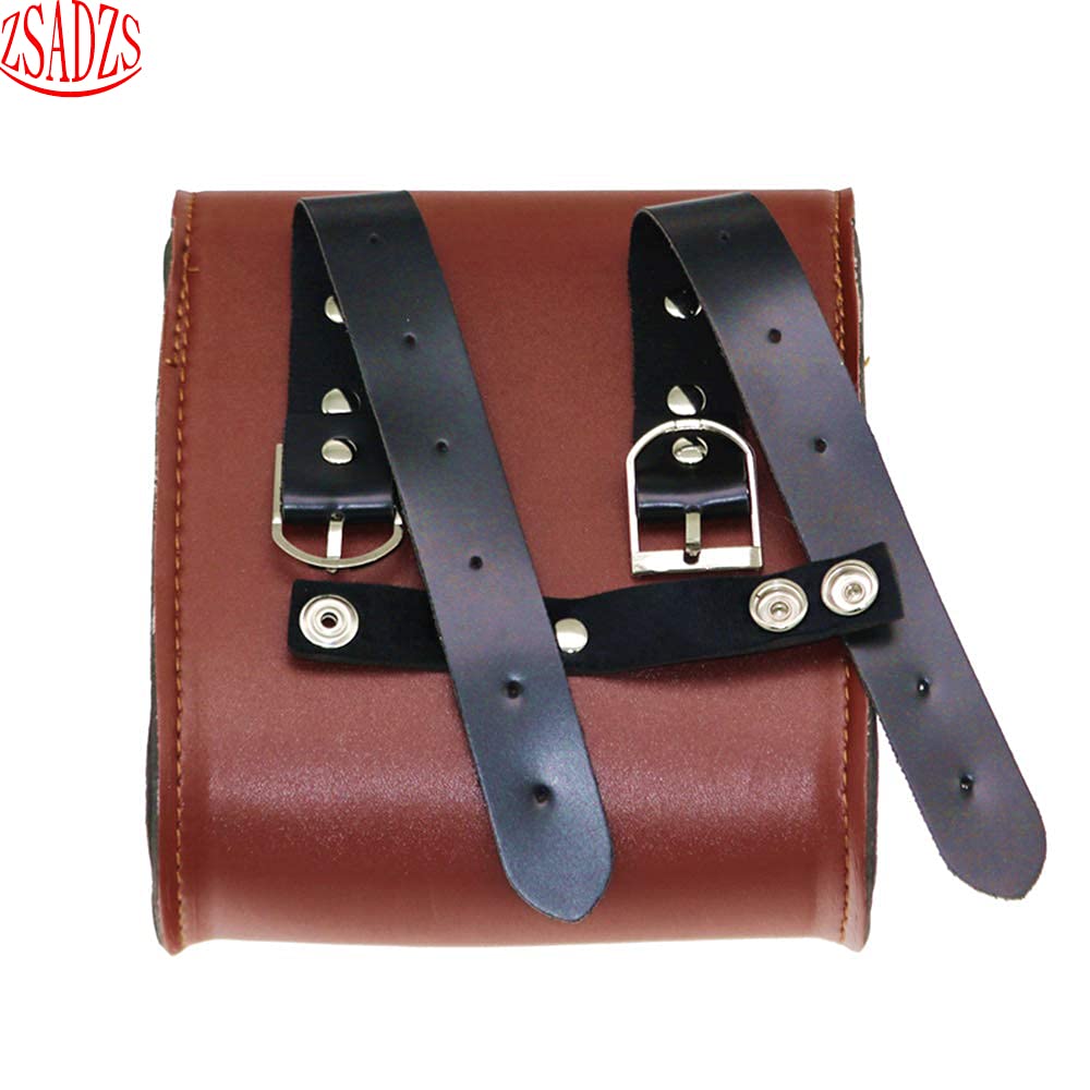 ZSADZS Мотоциклетная Боковая Сумка Роскошная Сумка Для Инструментов Дорожная Туристическая Кожаная Сумка Водонепроницаемая Кожа (коричневый)