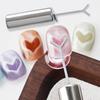Heart Magnet Set Nail Art Tool with Y-Shaped Guide for DIY Manicure Magnetic Rods for Heart-Shaped Patterns Professional Cat Eyes Design Kit