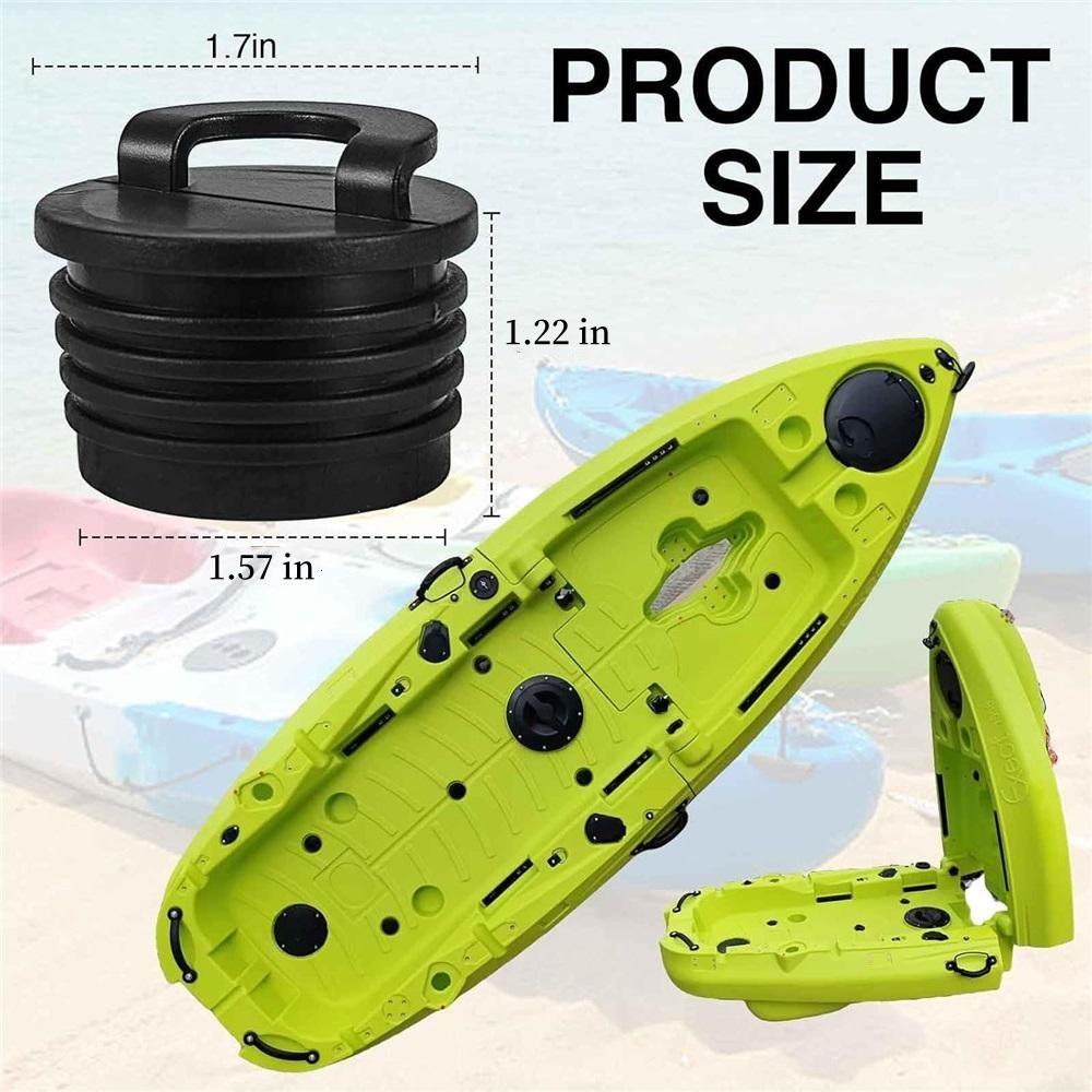 Пробки для слива каяка - Набор из 6 пробок для слива каяка - Пробки для слива каяка для лучшего контроля воды, прочные и устойчивые к коррозии - совместимы с большинством каяков